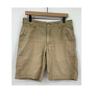 Carhartt Shorts Mens 33 Bige Tan Force Ripstop Khaki Cotton Relaxed Fit 103021